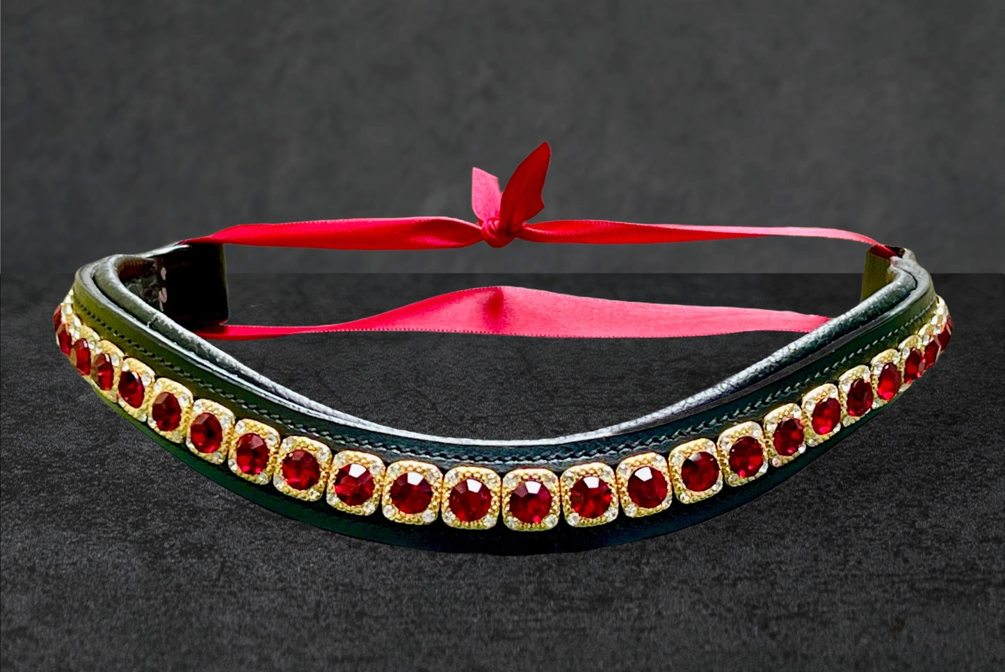 Ruby Crown Browband - Quick Snap Loops