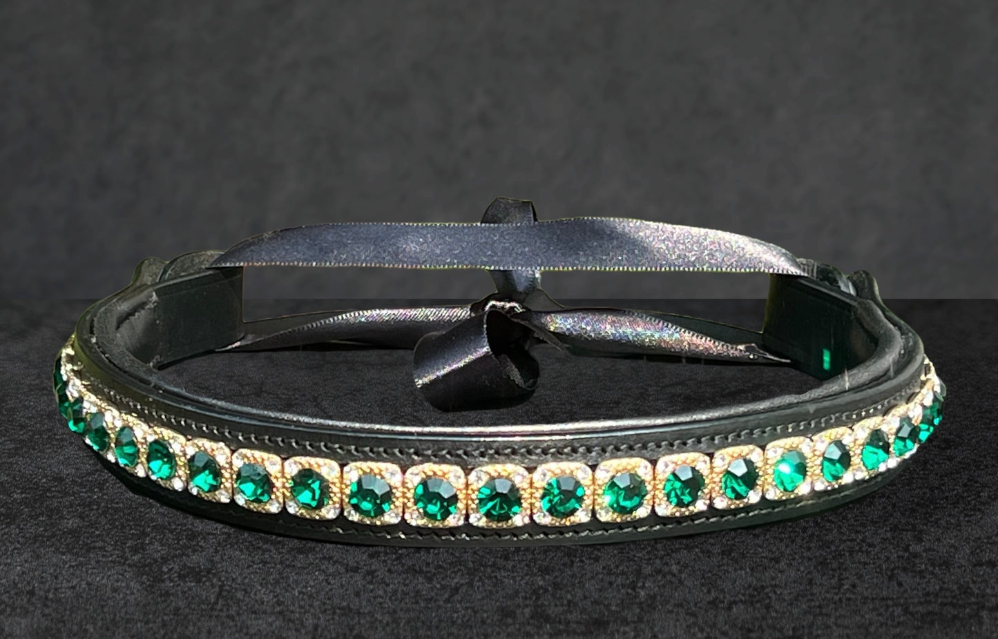 Emerald Obsession Browband - Quick Snap Loops