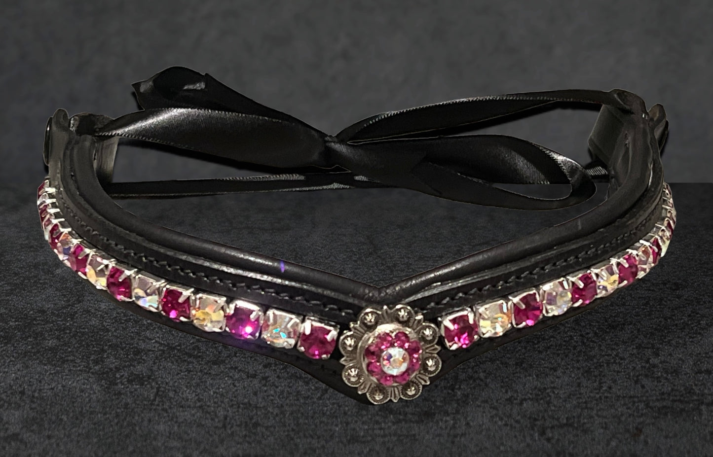 Harlow Concho Browband with Quick Snap Loops