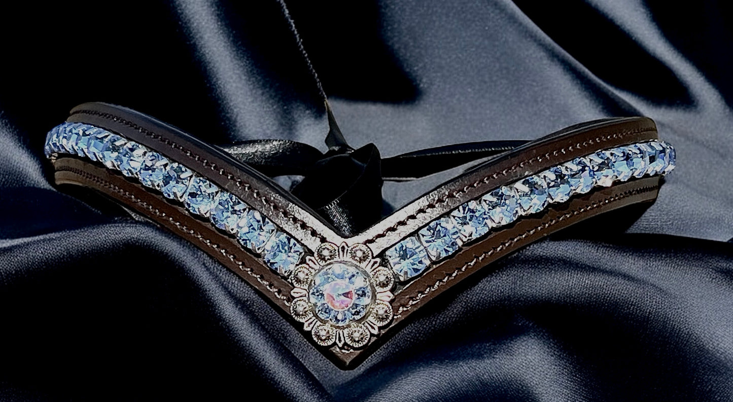 Sky is the Limit Concho Browband w/ Quick Snap Loops - 15"