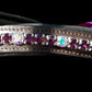 Amethyst & AB Rhinestone Concho browband - 17”