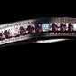 Amethyst & AB Rhinestone Concho browband - 17”