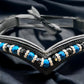 Black, Blue & Bling Browband - Quick Snap Loops