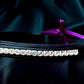 Crystal Concho Browband w/ Quick Snap Loops - 17"