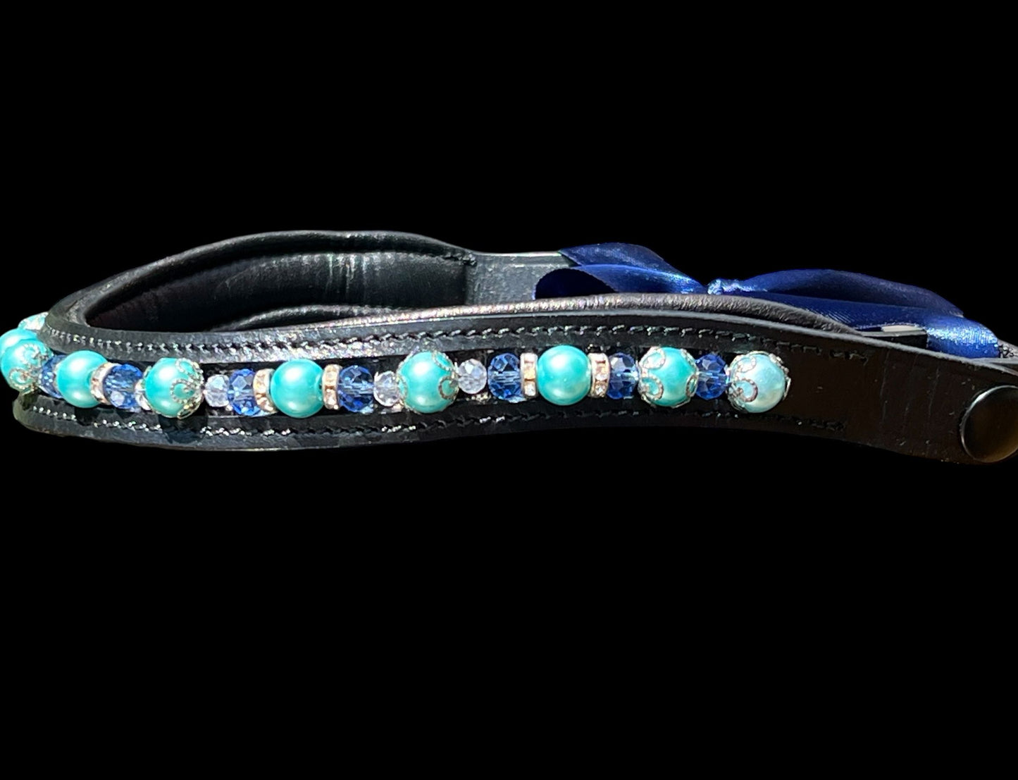 Ocean Bobbles Browband - Quick Snap Loops (16")