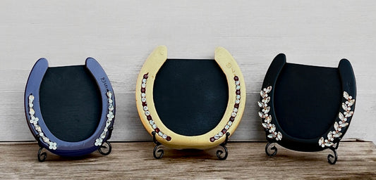 Bejeweled Horseshoe Photo Frames