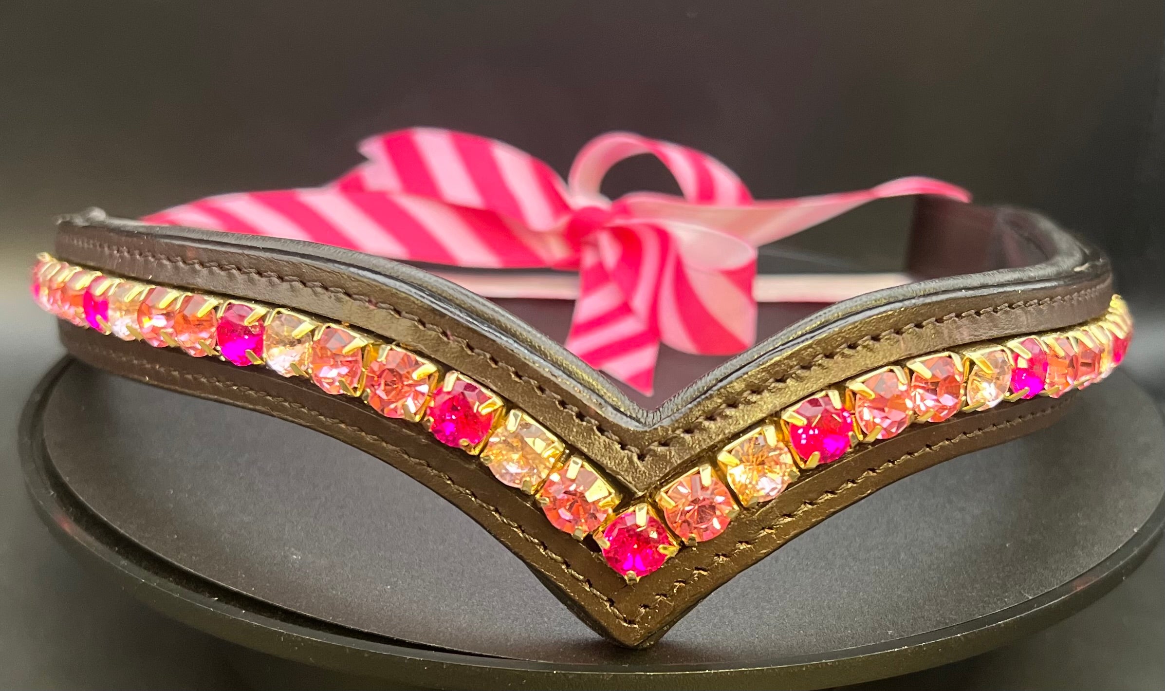 Pretty in Pink Browband - Quick Snap Loops – PennilessPony