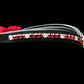 Scarlet Rhinestone Concho browband with Quick Snap Ends
