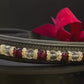 Crimson Bling Browband - Quick Snap Loops -17"
